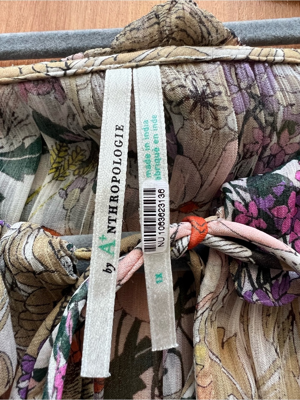 Anthropologie Marais Owl Print Boho Tiered Maxi Dress 1X - Picture 9 of 16